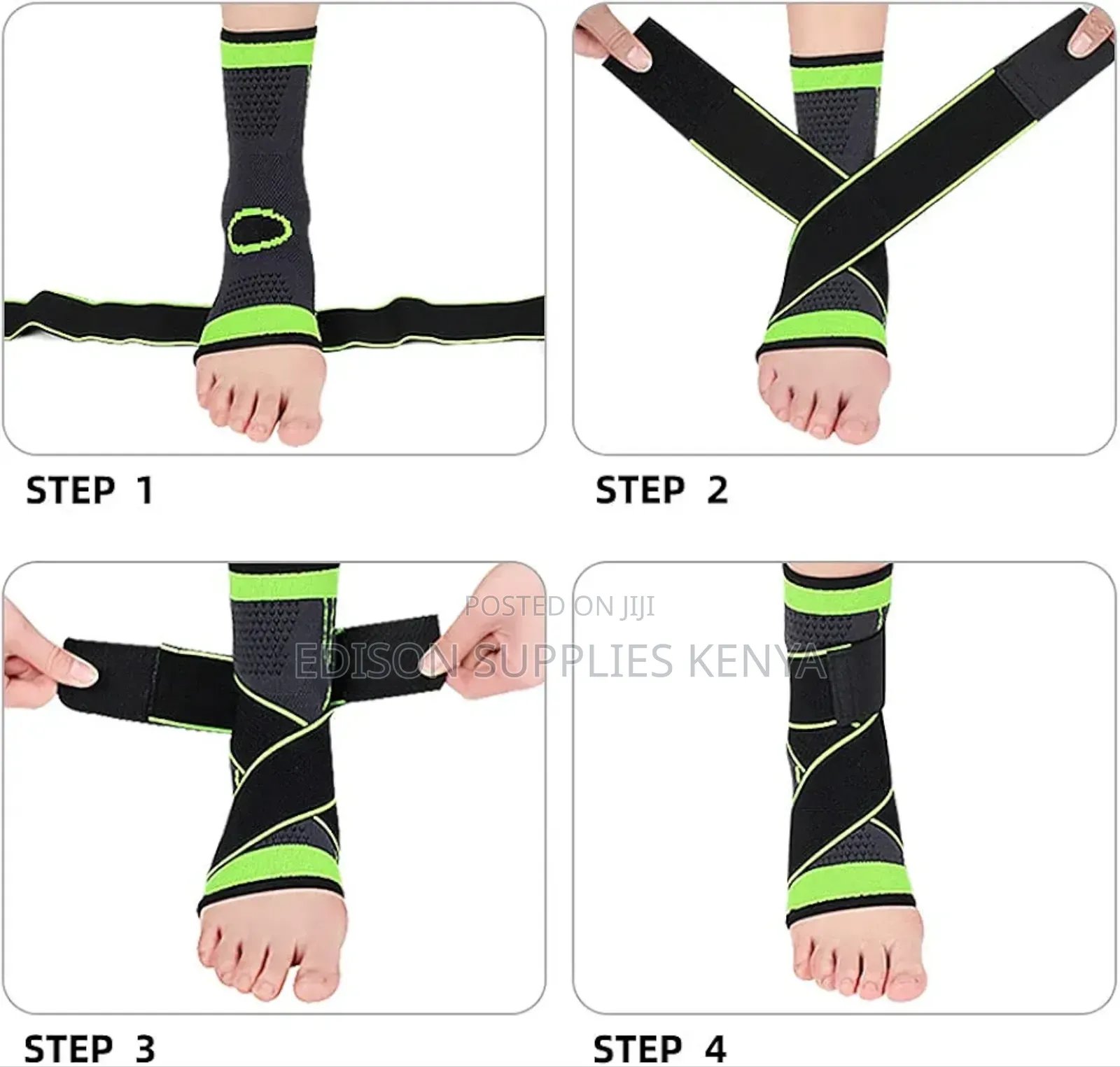 Ankle Brace, Compression Sleeve, Sports Ankle Brace, Pain Relief Wrap