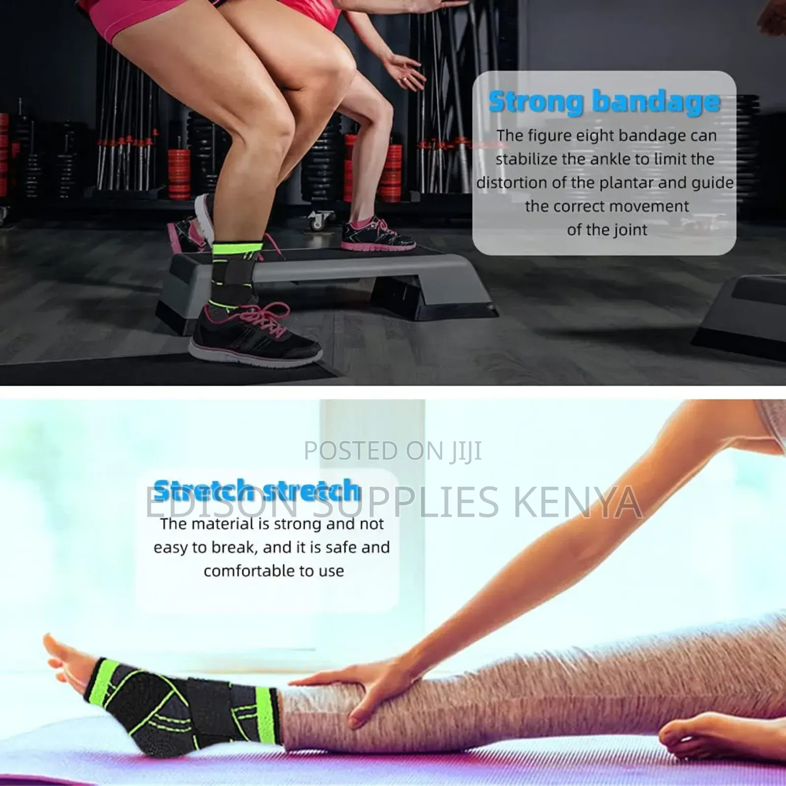 Ankle Brace, Compression Sleeve, Sports Ankle Brace, Pain Relief Wrap