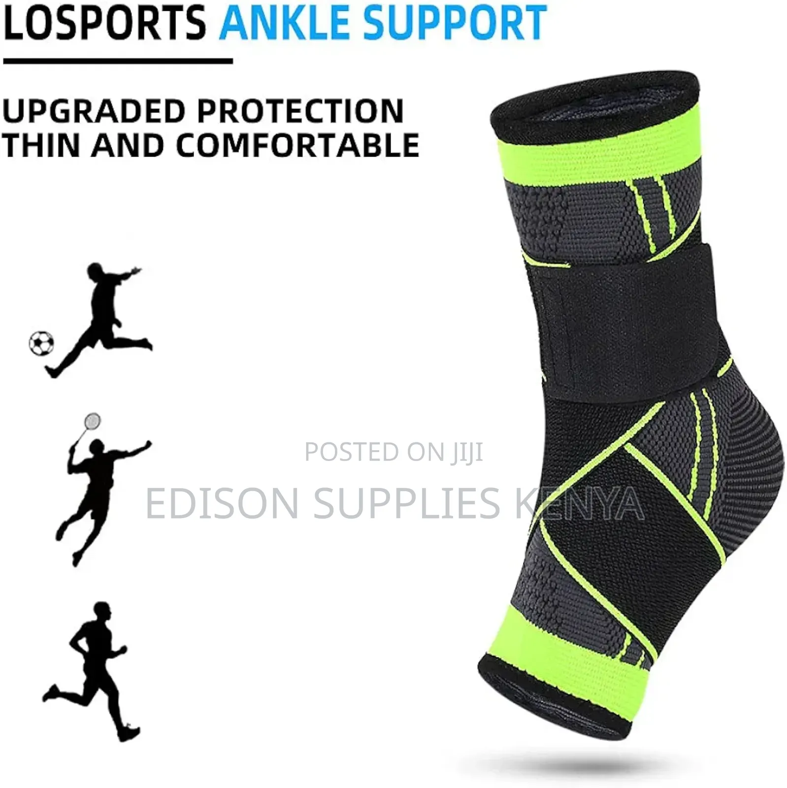 Ankle Brace, Compression Sleeve, Sports Ankle Brace, Pain Relief Wrap
