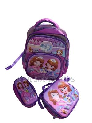 Sofia the First 3-Piece School Bag Set for Girls | Cartoon Backpack