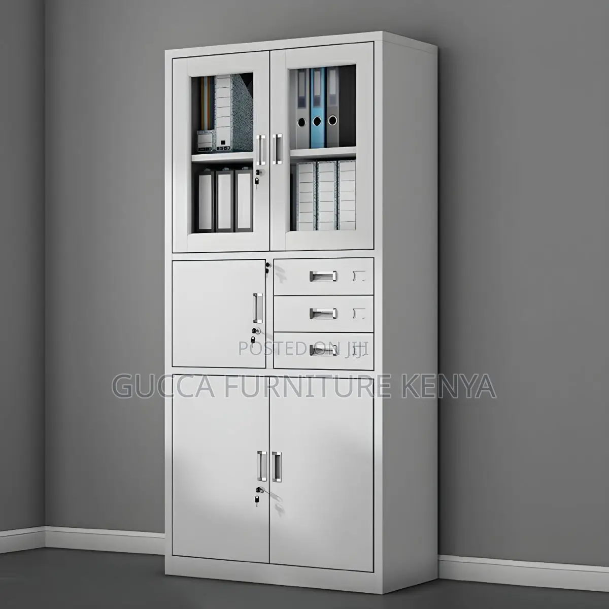 Modern 2-door Filling Cabinet With Safe