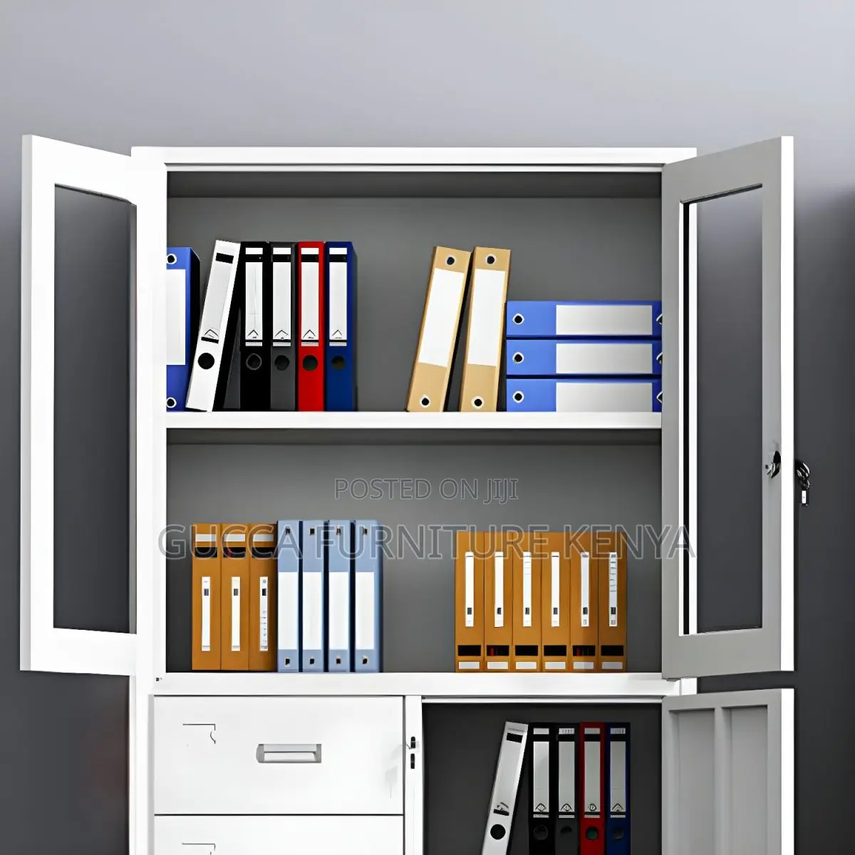 Modern 2-door Filling Cabinet With Safe