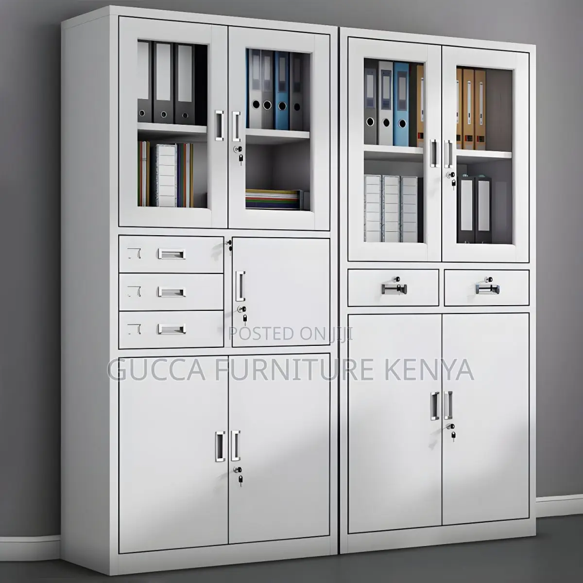 Modern 2-door Filling Cabinet With Safe