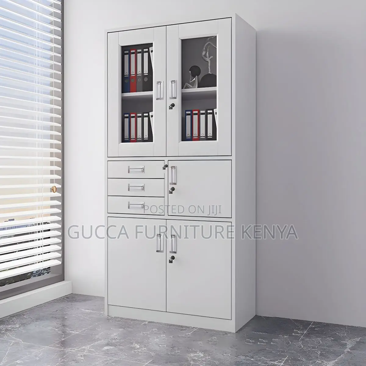 Modern 2-door Filling Cabinet With Safe