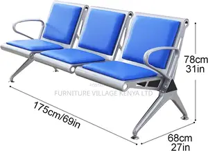 3 Seater Office Reception Bench