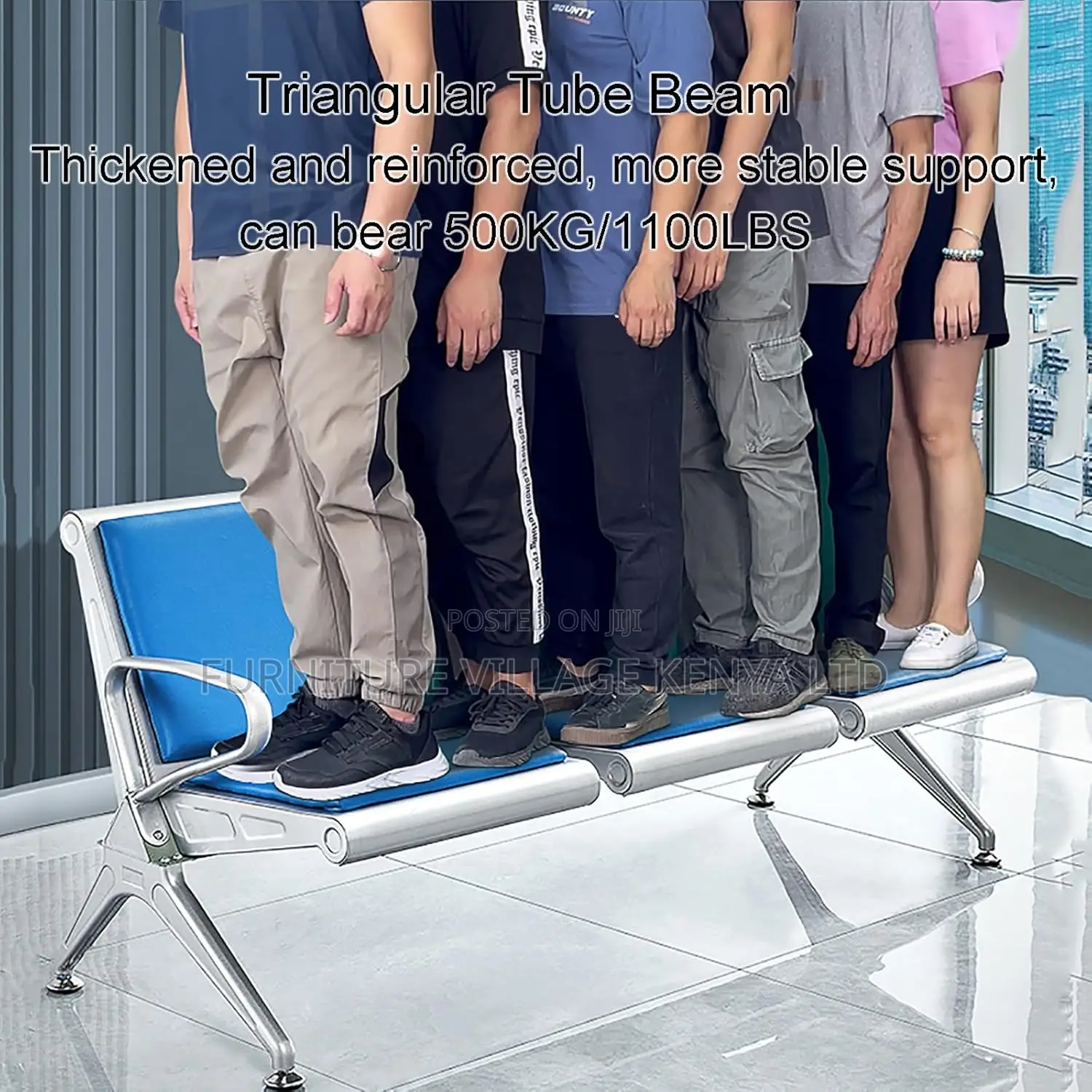 3 Seater Office Reception Bench