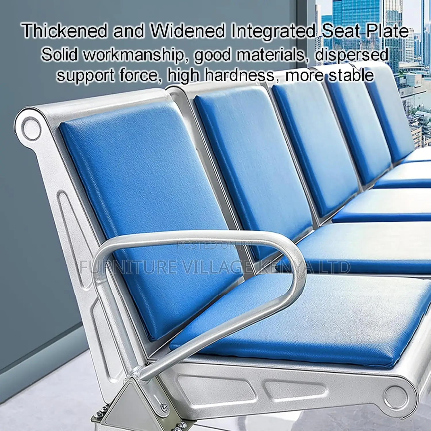 3 Seater Office Reception Bench