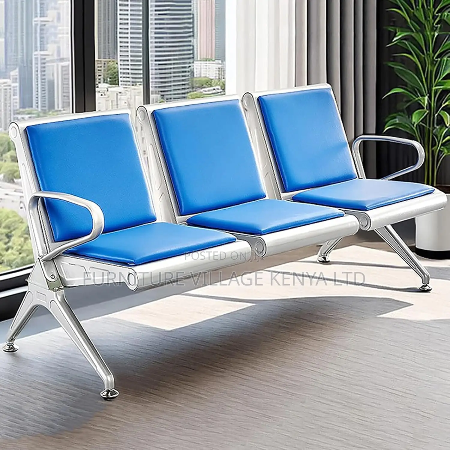 3 Seater Office Reception Bench