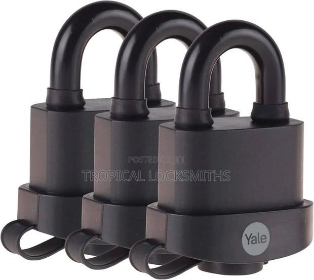 Yale 3 Padlocks Keyed Alike(53mm) All Weatherproof