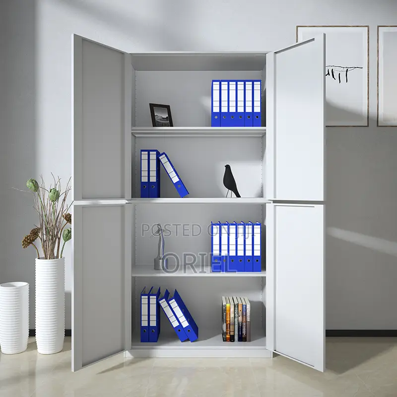Office Cabinet : 4-Door Steel Office Modern Cabinet