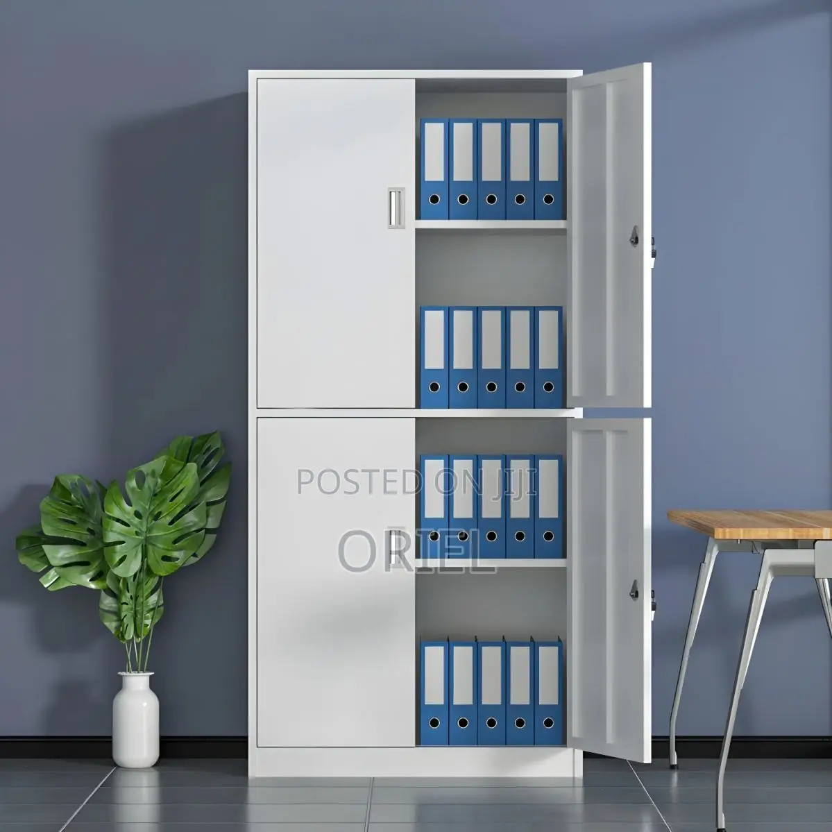 Office Cabinet : 4-Door Steel Office Modern Cabinet