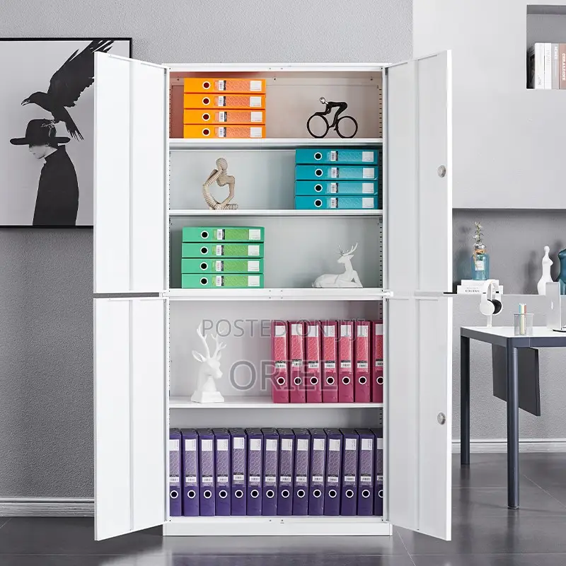 Office Cabinet : 4-Door Steel Office Modern Cabinet