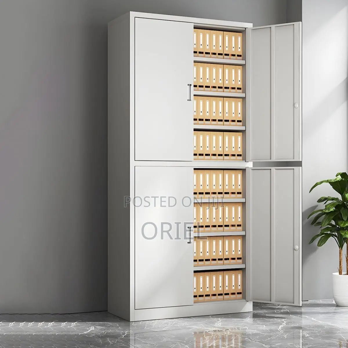 Office Cabinet : 4-Door Steel Office Modern Cabinet
