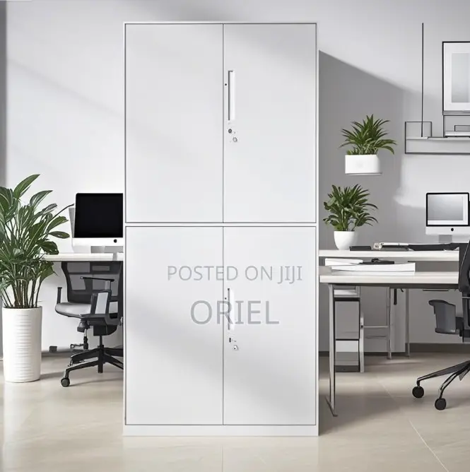 Office Cabinet : 4-Door Steel Office Modern Cabinet