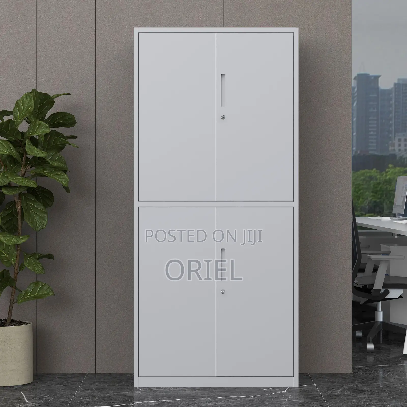 Office Cabinet : 4-Door Steel Office Modern Cabinet