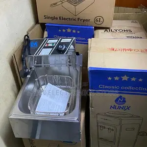 Single-6 Litres Commercial Single Stainless Steel Deep Fryer