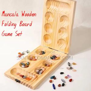 Mancala Wooden Folding Board Game Set - thumbnail 2