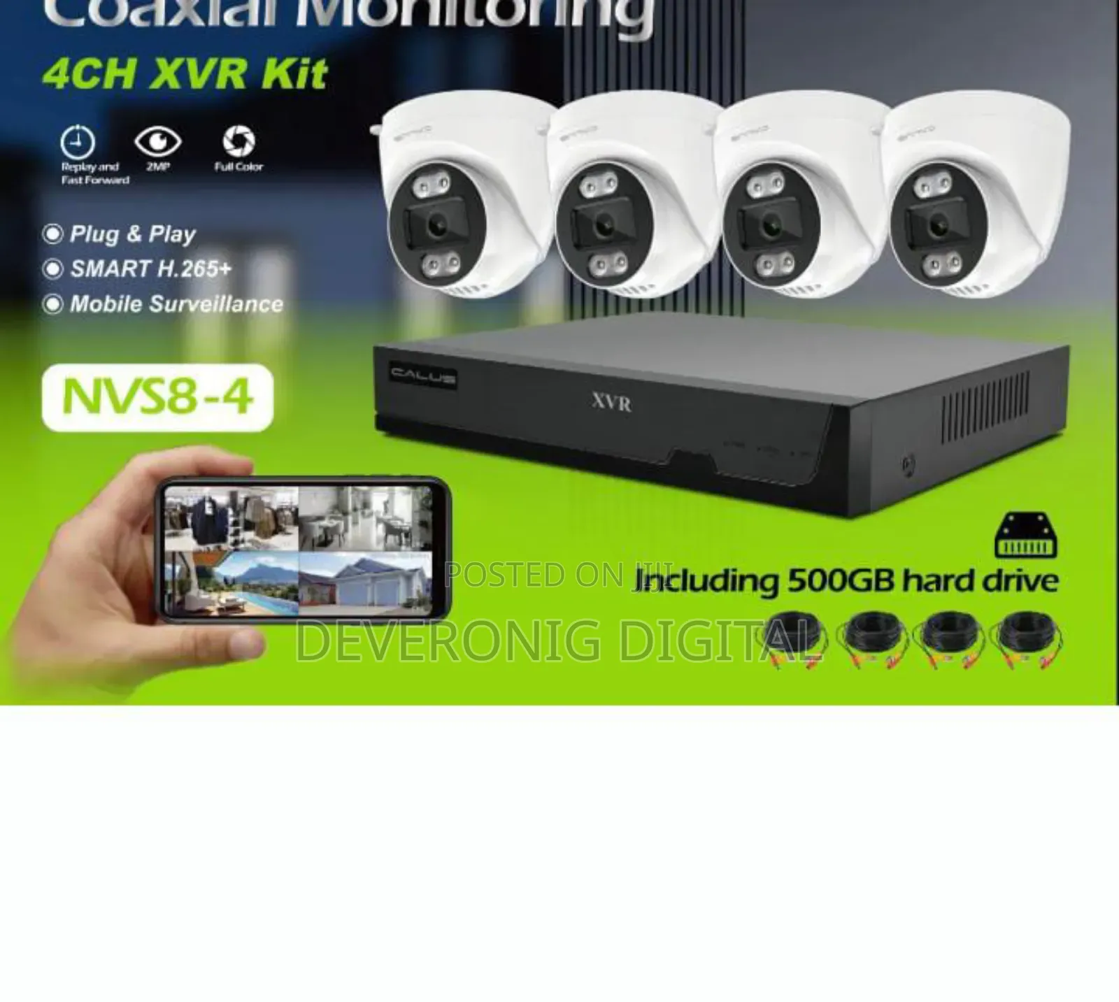 Nvs84 4-channel Cctv Security System