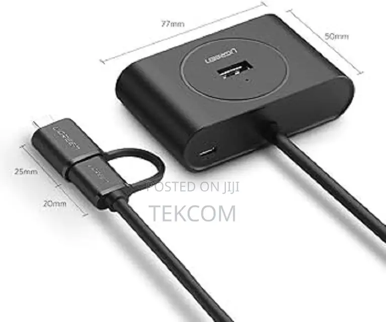 Ugreen Usb 3.0 Hub With Usb-c Port 1m (Black)