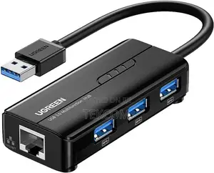 Ugreen Usb3.0 To 3×Usb3.0 +Rj45 (1000m) Ethernet Adapter Type-c