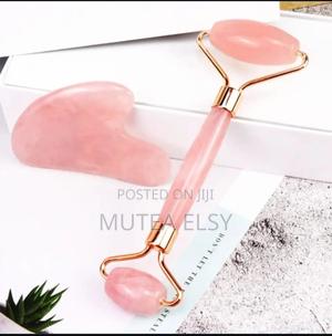 Pink Gold Derma Facial Jade Stoner Roller Massager - thumbnail 2