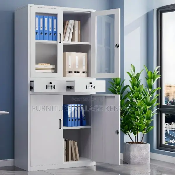2-door Metallic Office Storage Cabinet