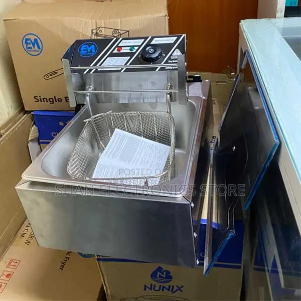 6-Liter 2500w Commercial Single Tank Electric Deep Fryer