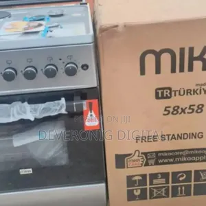 Silver Mika Standing Cooker 58 X 58 3 Gas + 1electric Hotplate