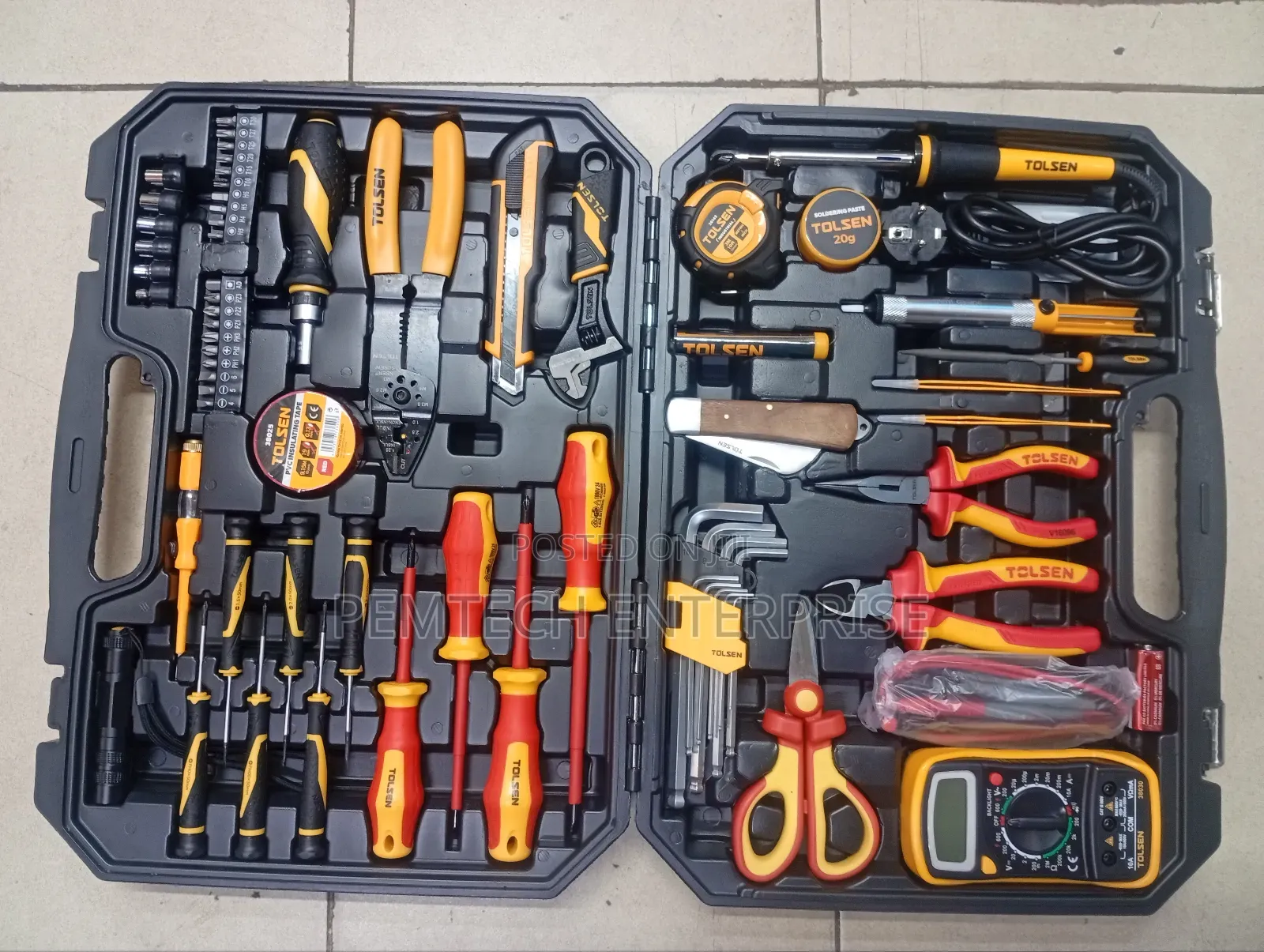 Tolsen 66-Piece Electrician Tool Set (P/N 85310).