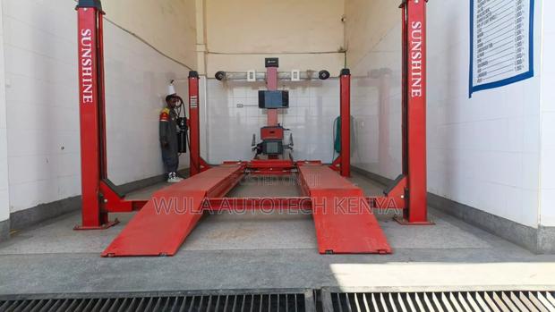 Heavy Commercial Four Post Lift Best Quality Sunshine Italy