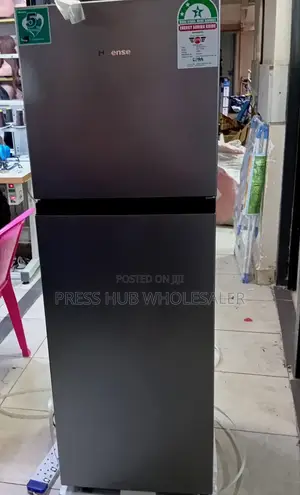Silver Hisense 154l Double-Door Refrigerator (Model Ref154dr).