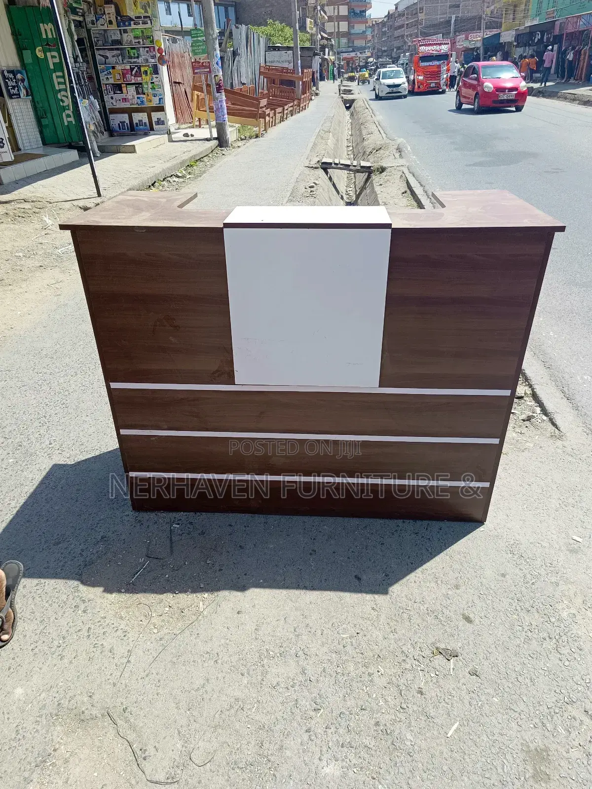 Modern Office Reception Desk