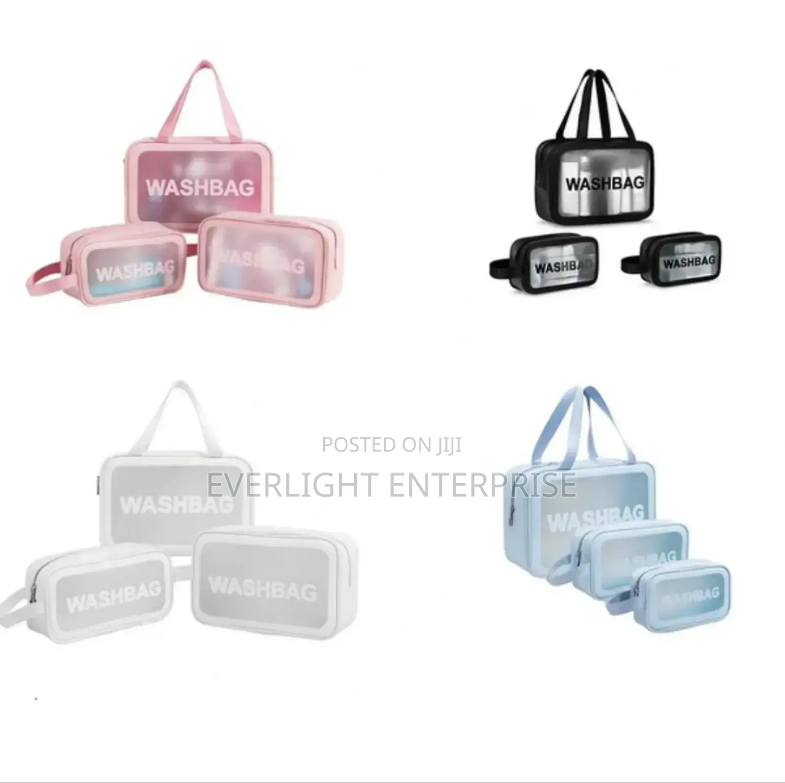 3 in 1 Waterproof Cosmetic/Wash Bags