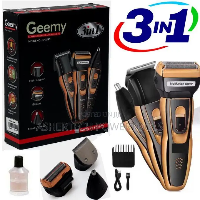 Geemy Affordable Barber Shaving Machine 3in1