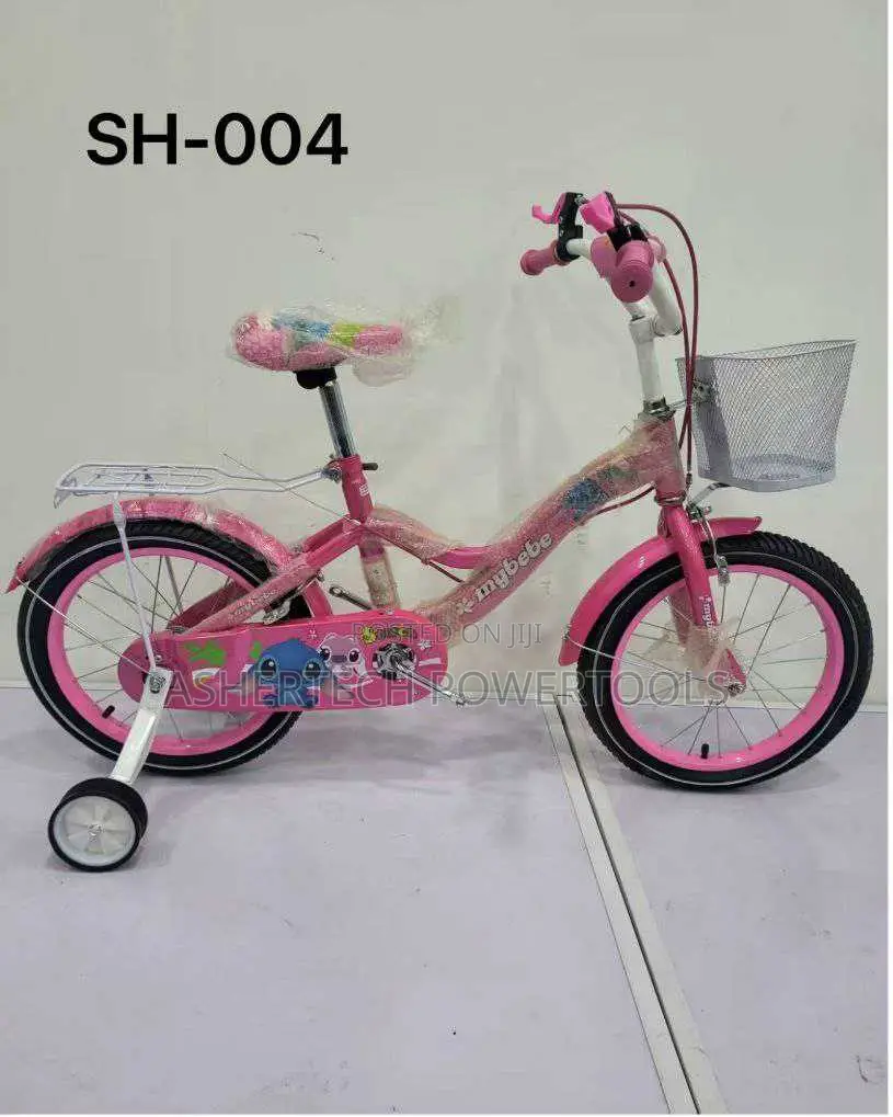 Pink "Mybebe" Brand Kids' Bicycle, Model Sh-004.