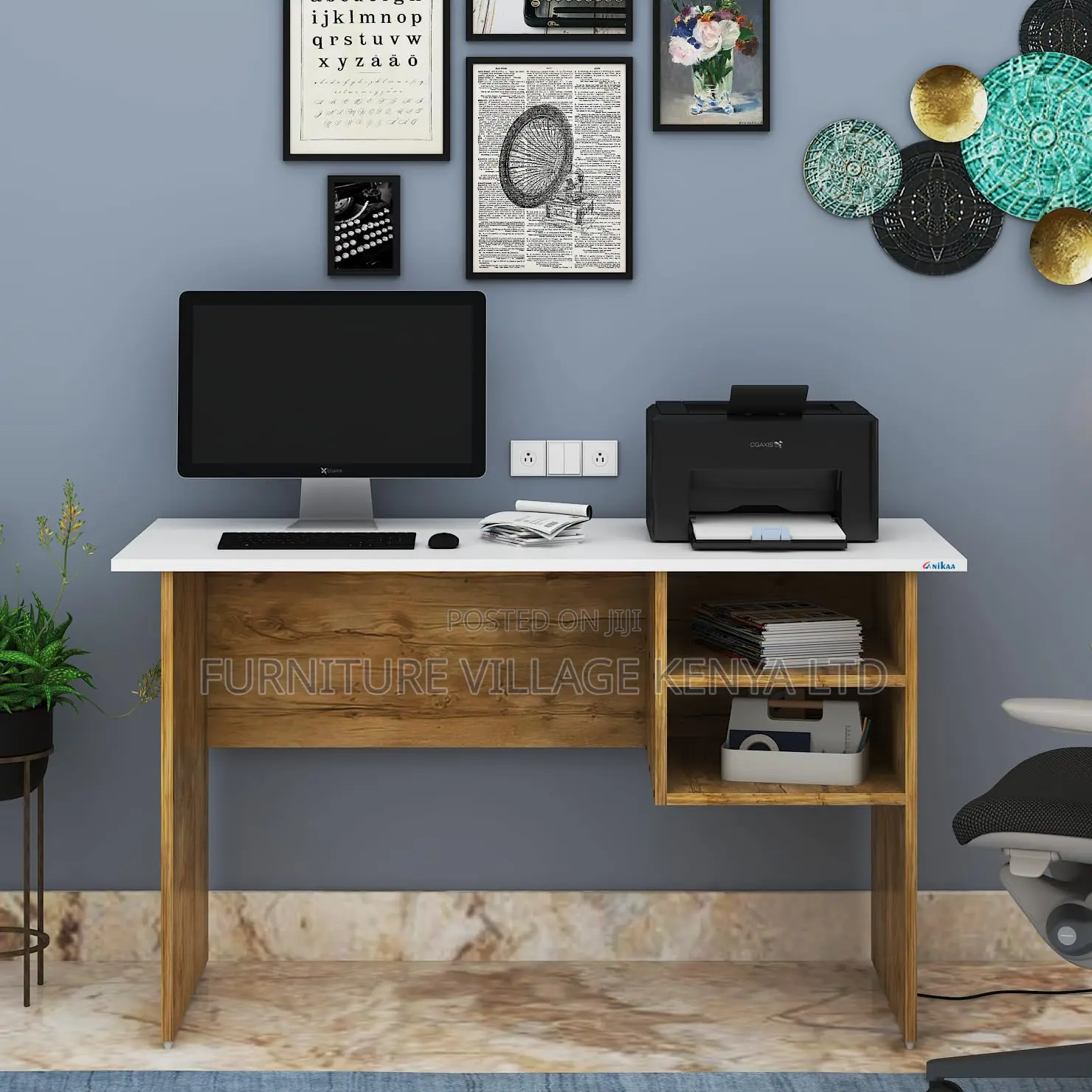 Small Office Table With Drawer, Computer Table