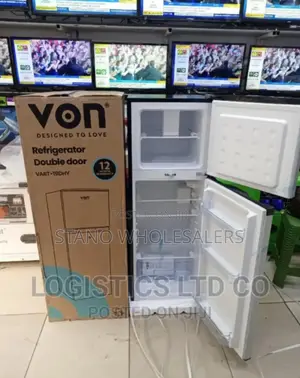 Two Door Double Door Fridge. Von 220l Fridge