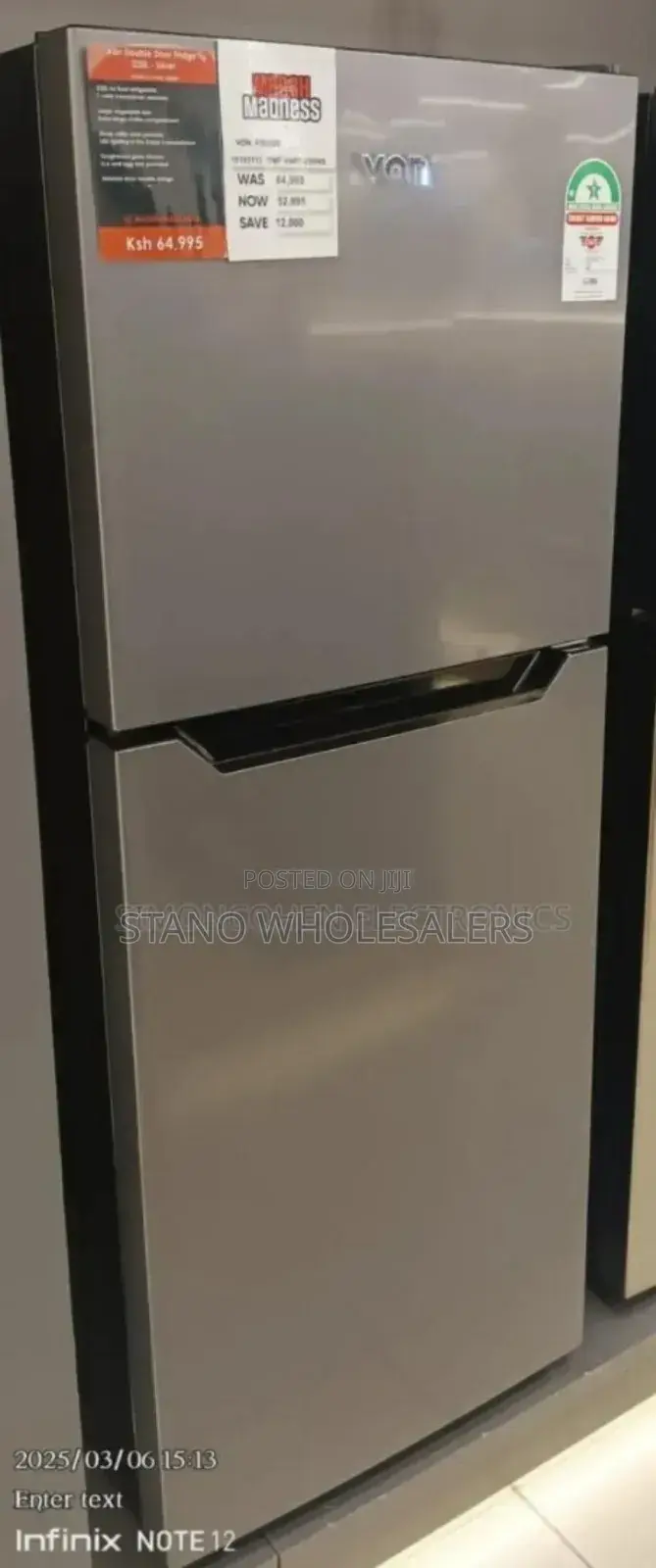 Restocked Von Fridges. Size 220l ✓✓