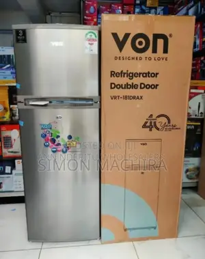 Colour Silver, Von 181l Fridge. Brand New
