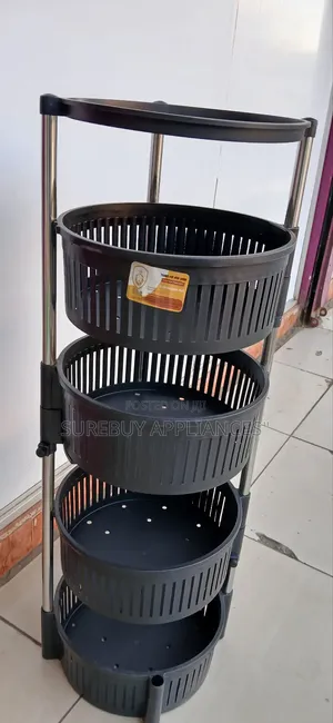 Multi-Tier Plastic Fruit Vegetable Storage Rack
