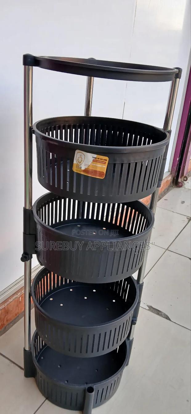 Multi-Tier Plastic Fruit Vegetable Storage Rack