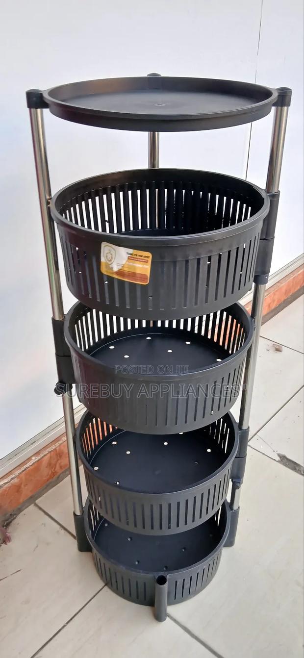 Durable Plastic Kitchen Fruit Organizer Stand - main view