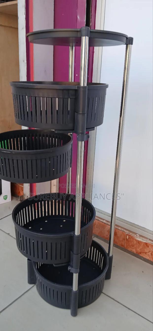 4_tier Plastic Fruit Veg Rack Organizer