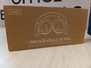 This Is a Jabra Evolve2 65 Flex Wireless Stereo Headset. - main view