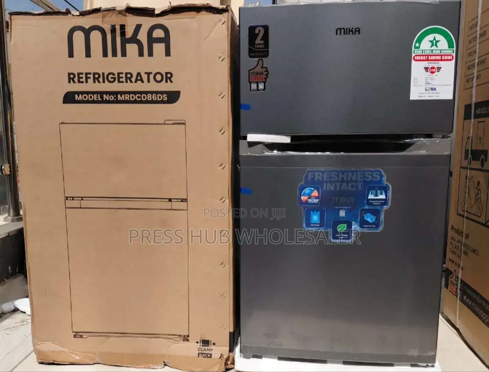 Mika Double-Door Refrigerator