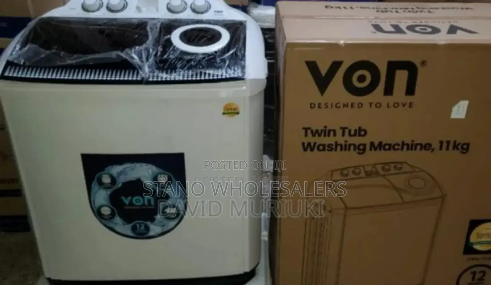 Colour White, Home Use- Von 8kgs Laundry Washing Machines