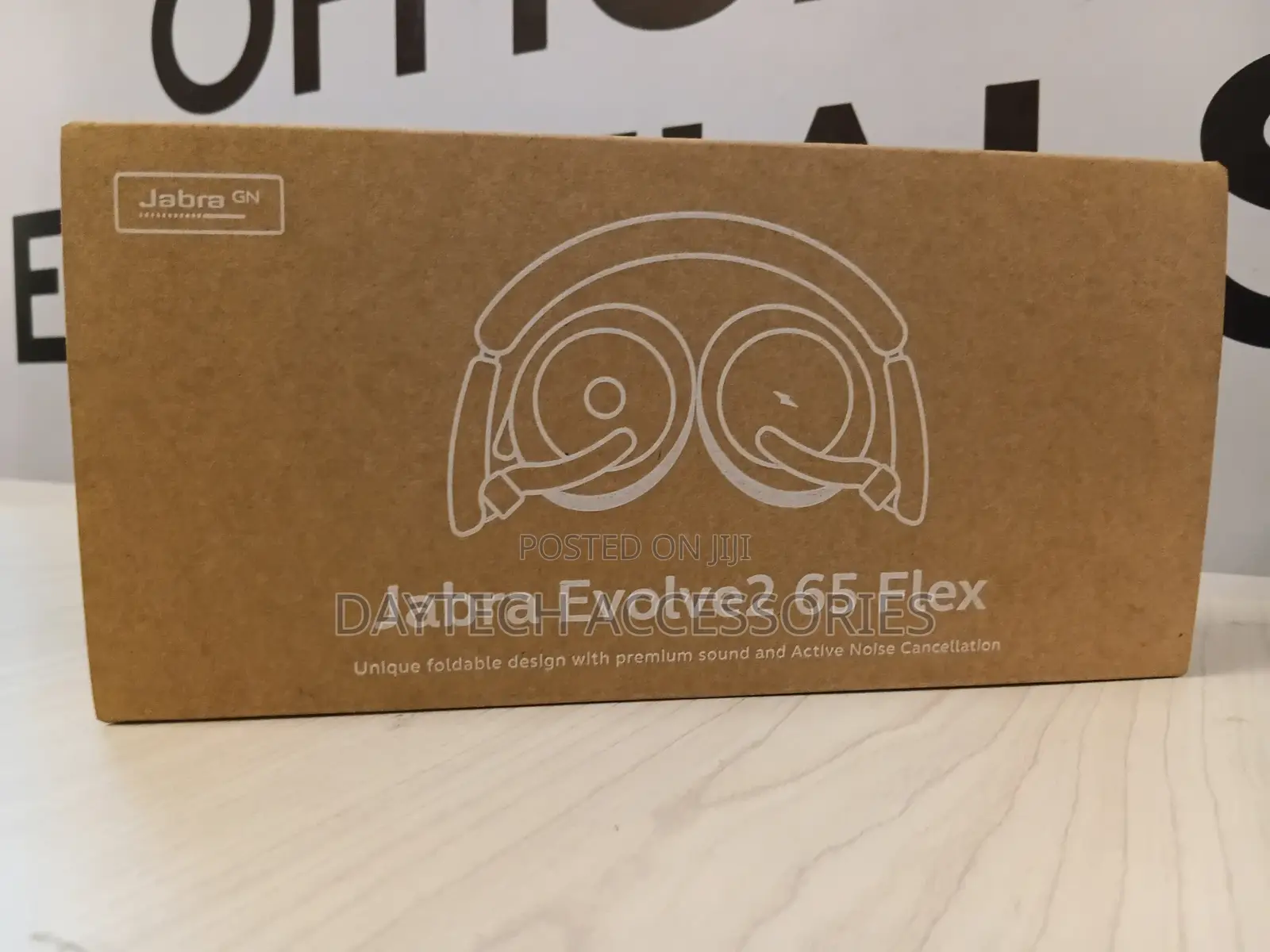 Jabra Evolve2 65 Flex Wireless Stereo Headset - Noise-Cancelling.