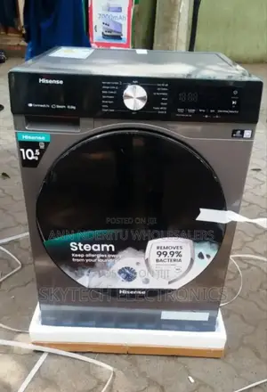 With Drier Hisense Washing Machine 10kgs. Wash and Dry. New