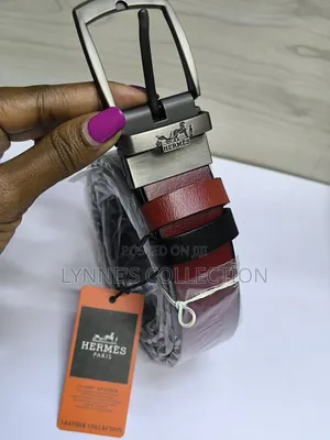 Double Sided Branded Leather Belt