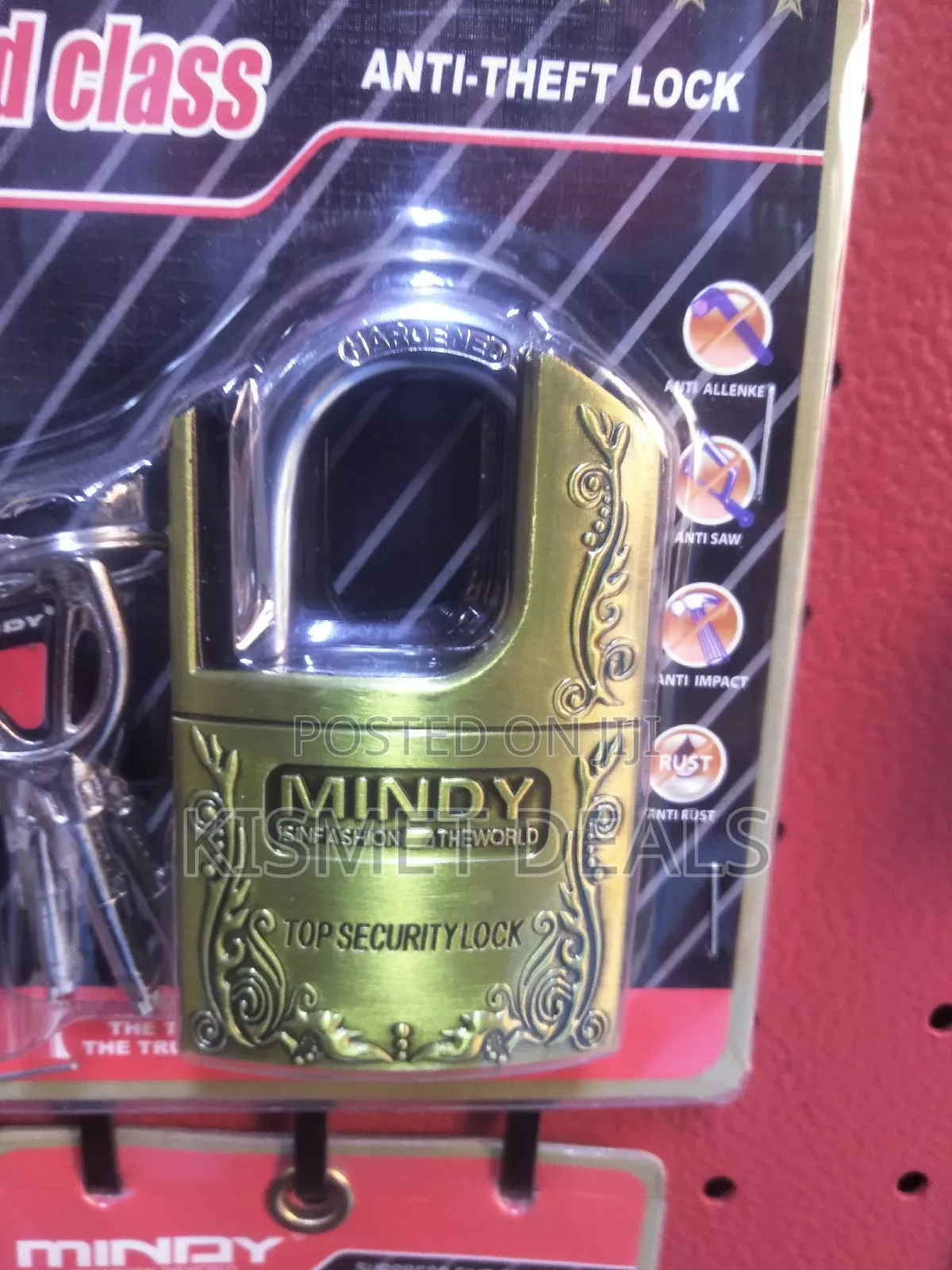 Mindy World Class Anti-Theft Security Padlock. √